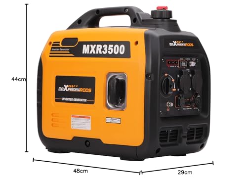 maXpeedingrods 3300W Inverter Stromgenerator Superleise Benzin 4 Takt mit USB und 230V Steckdosen Leicht als Notstromaggregat für Camping Reise Garage Wohnwagen Baustelle - 2