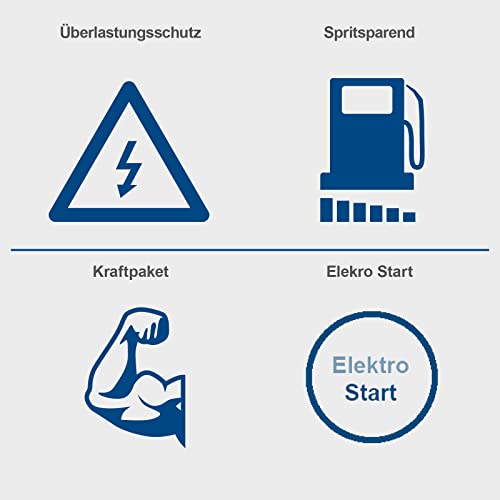 Scheppach Diesel Stromerzeuger | Elektrostart | 7,7PS | 5000W | 2x 230V, 1x 400V Steckdose | 16L Tank | AVR System | Stromgenerator SG5200D inkl. Fahrvorrichtung - 5