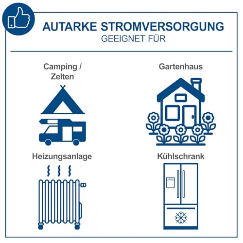 Scheppach Inverter Benzin Stromerzeuger SG2500i Stromgenerator Notstromaggregat | mit Invertertechnik für sensibler Elektronik | 2000W Leistung | Steckdosen 2x 230V / 2x USB Typ A | 64,1dB Generator - 4