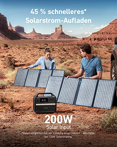 Anker 555 Powerstation, tragbare PowerHouse 1024Wh LiFePO4, 1000W mobiler Solargenerator, 3 USB-C PD Anschlüsse mit 100W, Stromversorgung für Camping, Wohnmobile & Stromausfälle mit 5 Jahre Garantie - 5